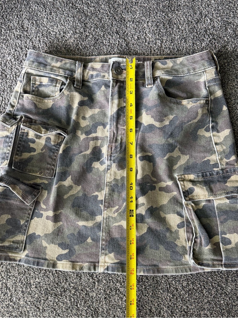 Hidden Cargo Camo Mini Skirt - Picture 7 of 7